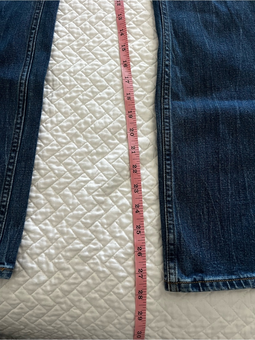 Abercrombie & Fitch Blue Slim Straight Ultra High Rise Jeans - Picture 6 of 6